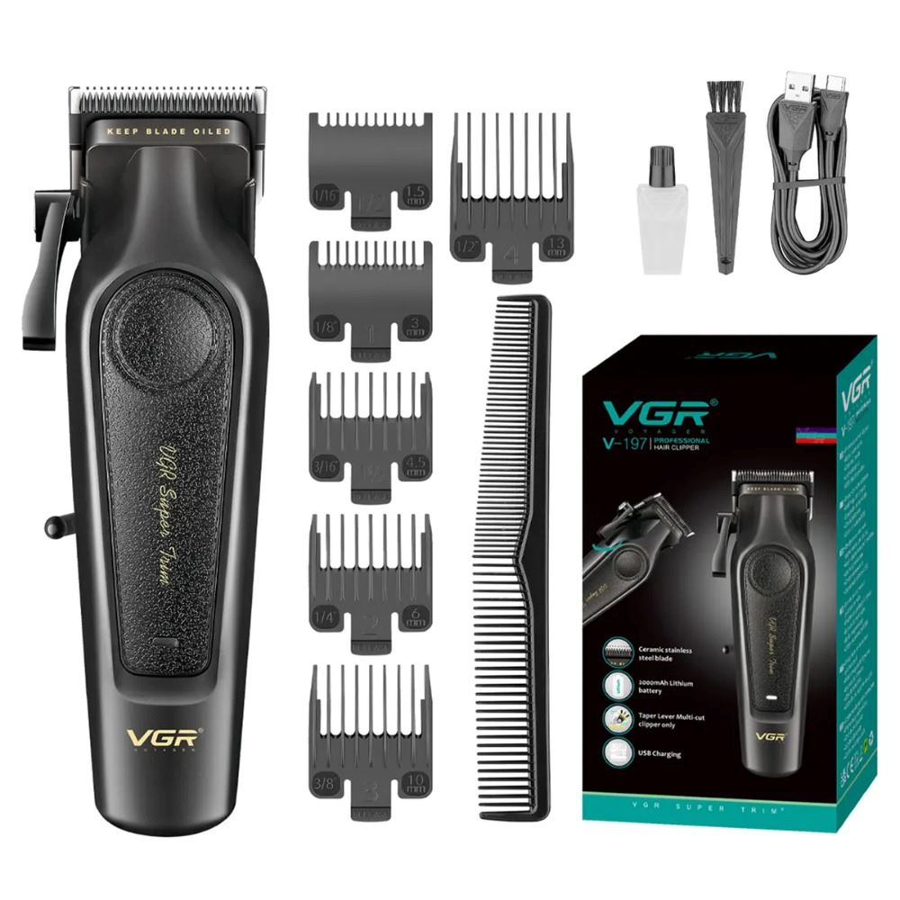 Cortadora De Pelo Vgr V-197 Inalambrica Cuchilla Dlc 7000rpm